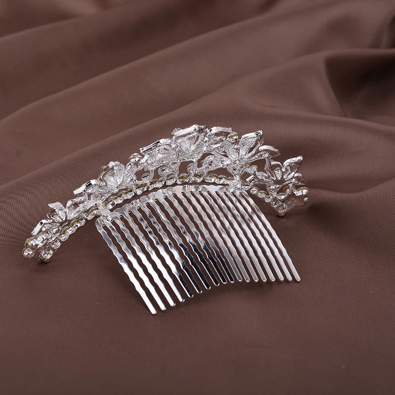 Crystal Rhinestone Princess Crown Pearl Bridal Crown Tiara for Girls Party Wedding Bridal Head Jewelry Hair Accessories