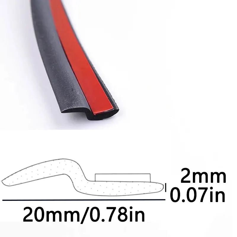 1pc 자동차 도어 소음 차단 웨더스트립 실링 고무 스트립 트림 키트 BMW 미니 쿠퍼 S 컨버터블 R52 R57 도매