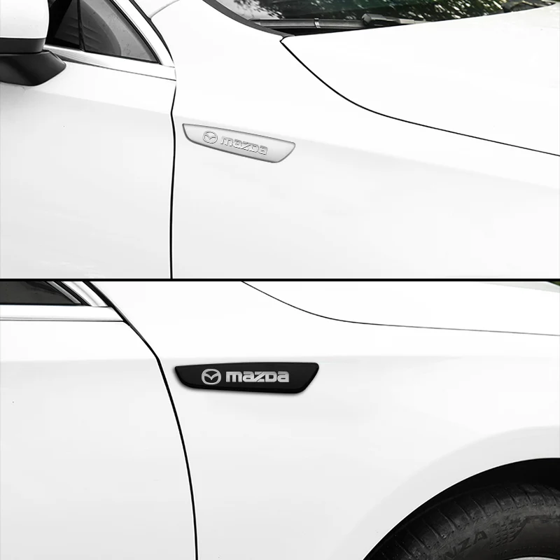 마쯔다 2 3 5 6 CX5 CX9 CX7 CX4 CX3 CX30 MX5 MX3 BK NC ER GH 액세서리용 차량 차체 측면 펜더 장식 배지 스티커 2개