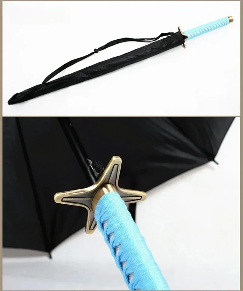 Anime Bleach Katana Umbrella Kurosaki Ichigo Cosplay Props Toushirou Aizen Sousuke Long Umbrella