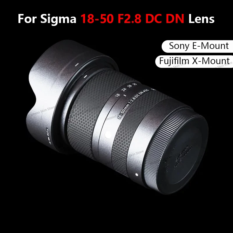 

Mebont для Sigma 18-50 F2.8 DC DN объектив Защитная Наклейка против царапин пленка корпус 1850 F2.8 кожа для Sony E-Mount или Fuji X-Mount