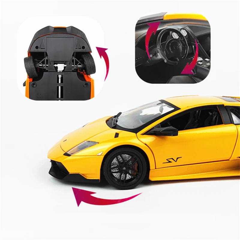 1:18 Murcielago Alloy Sports Car Model Diecasts Metal Super