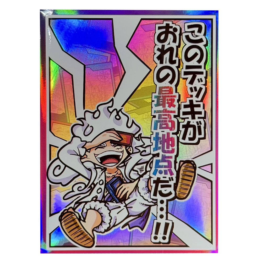 60PCS One Piece Holographic Card Sleeves cartoon Luffy Anime Foil Trading  Card Protectors Shield Outer Cover MTG 67x92mm - AliExpress 26