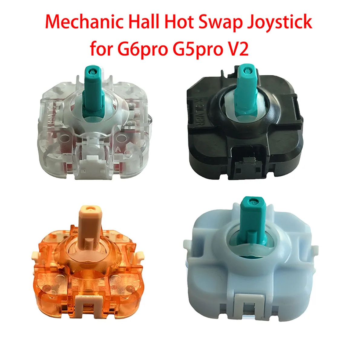 TMR FOR Mechanic Hall Hot Swap Joystick JH20 Multiple Tactile Options Compatible G6Pro G5Pro V2 Game Controller 2PCS