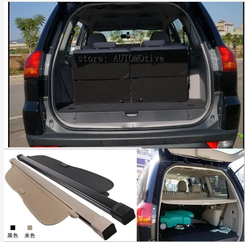 

Car Rear Trunk Security Shield Cargo Cover For Mitsubishi Pajero Sport 2012.2013.2014.2015 High Qualit Auto Accessories