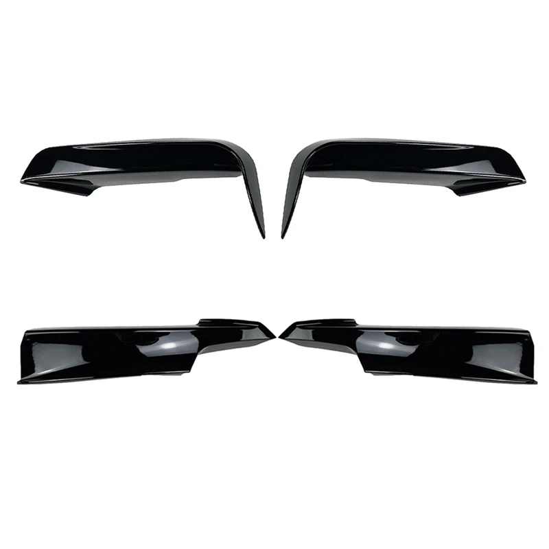 자동차 앞 범퍼 스플리터 스포일러 키트, 안개등 커버, BMW F30 F35 M 팩 320I 325I 2013-2019, 4 개