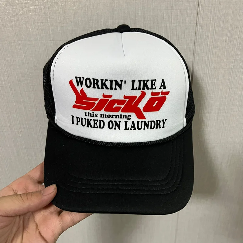 希少 SICKO Trucker Cap Sicko Born From Pain 420 High Trucker Hat Brand New, Ian