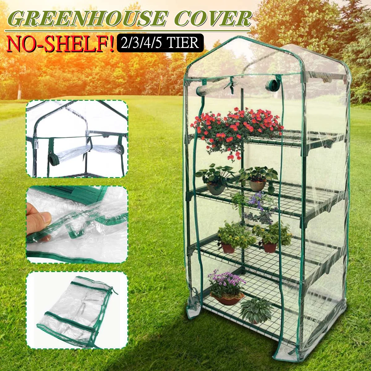 25 Tier Walkin Greenhouse Replacement Cover Flowers Plants Warm for