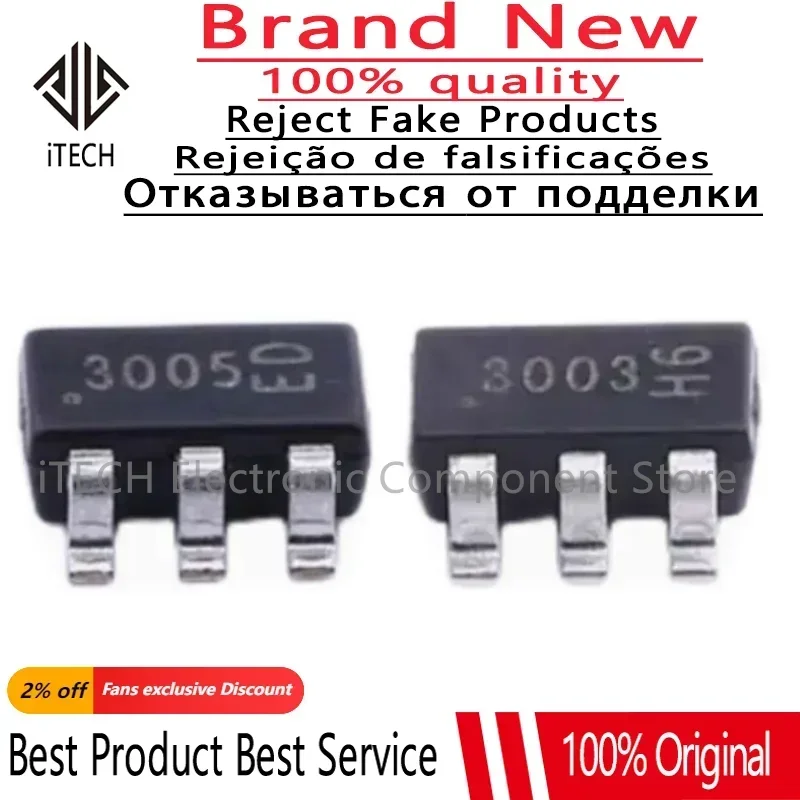 インディバ　電極板 10-50Pcs 100% Original ZXGD3005E6TA ZXGD3005E6 3005 SOT-26