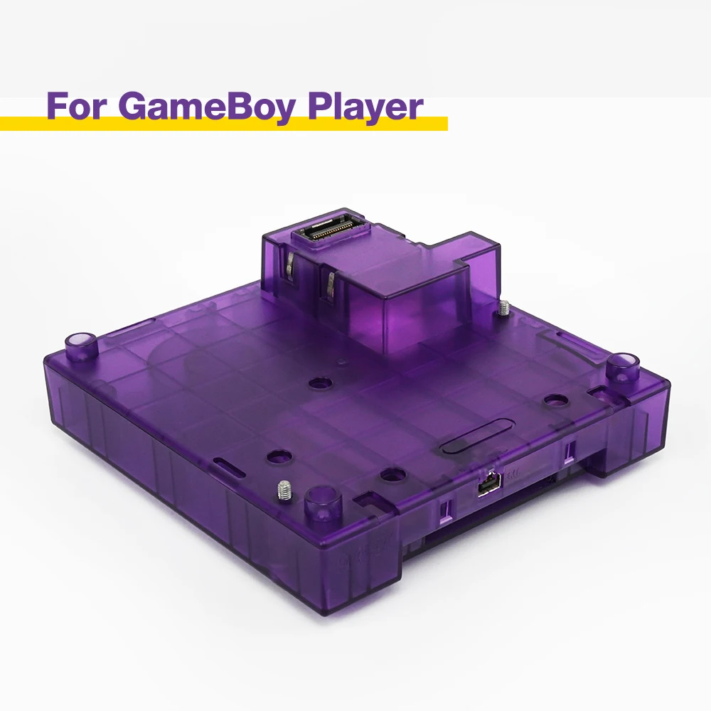 Guscio Di Ricambio Per Gba Gameboy Player Dol-017 Per Console Di Gioco Ngc Custodia Gc Traslucida Nera Viola