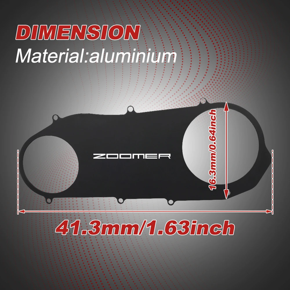 Фото Мотоцикл Алюминиевый CVT крышка щиколотки Подходит для Honda Ruckus 50 (Zoomer) 2003 2004 2005 2006 2007 2008 2009 2010 2011-2024 №3