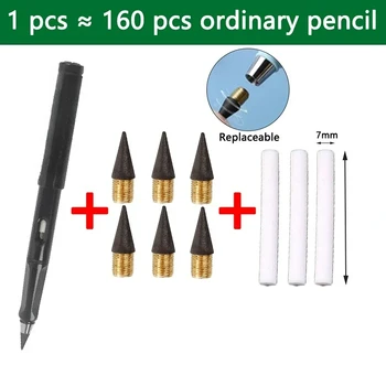 10 Pcs/Set Unlimited Eternal new Pencil No Ink Writing Magic Pencil for Writing Art Sketch Stationery kawaii pen school supplies 1
