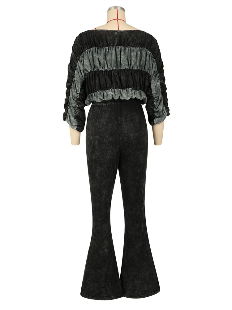 Wmstar Two Piece Sets Women Wholesale Tracking Suit Patchwork Two Piece Set Slim Stretch Top and Casual Trousers Spring Autumn