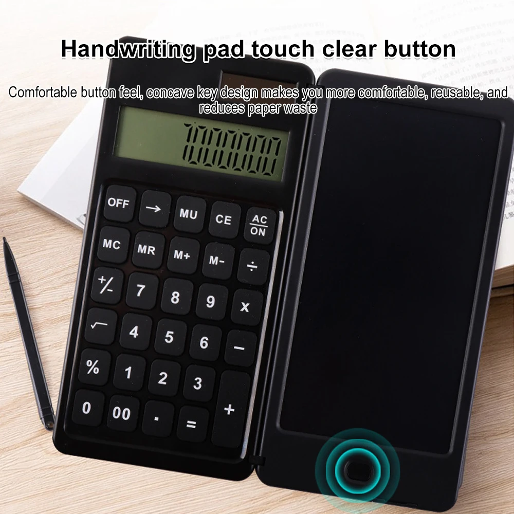 

Mini Calculator 6.5 Inch Digital Graphic Tablet LCD Writing Pad With Stylus Portable Calculators With Notepad Display Deskt