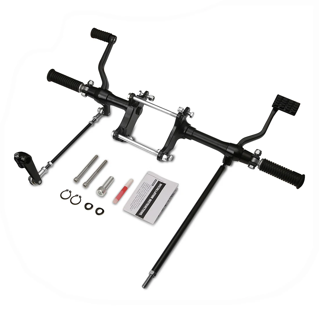

Motorcycle Black Sportster Forward Controls Foot Pegs shift Linkages rod For Harley Sportster XL 883 1200 1991-2003