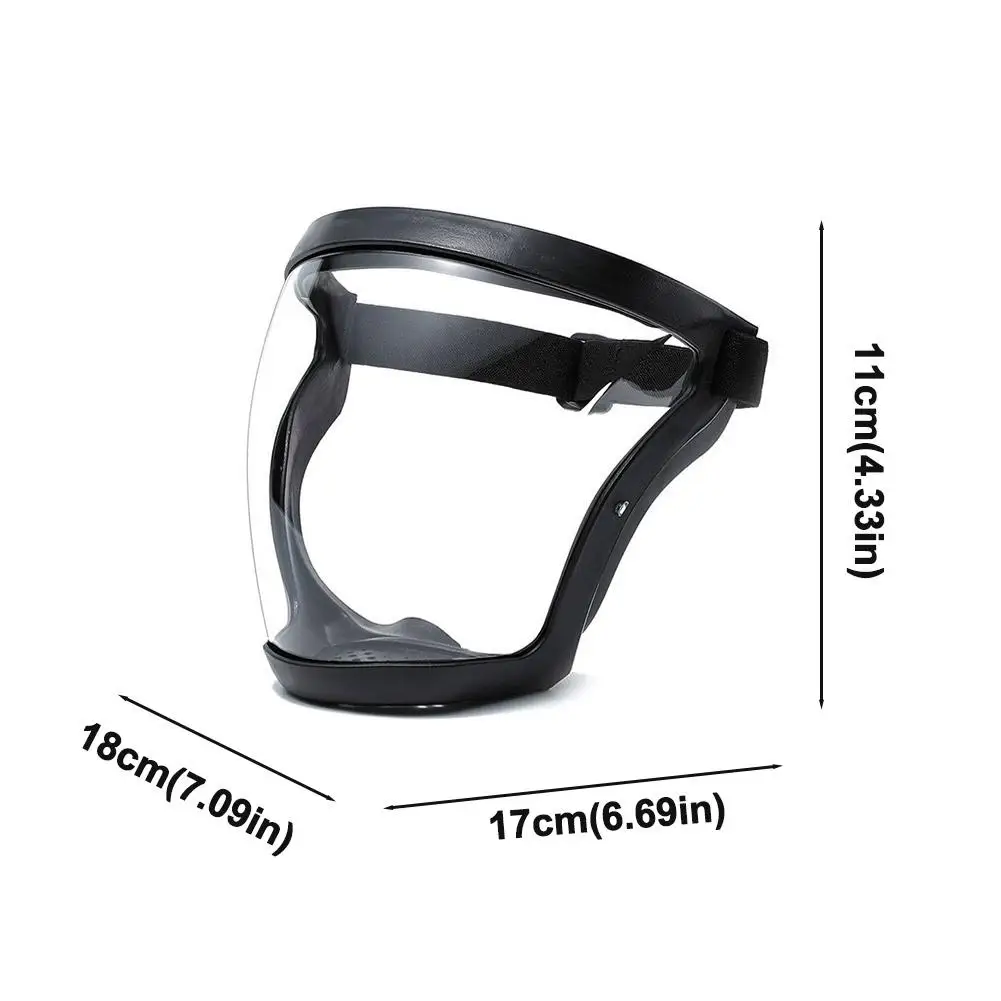 Enhanced HD Clear Full Face Shield Mask - Anti-Fog Safety Protective Cover for Agricultural and Pesticide Spray Protection