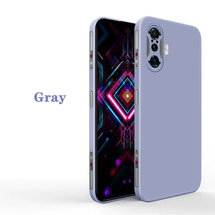 Liquid Square Rubber Silicone Protective Case - Durable & Stylish Phone Cover