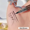 Ultra-fine ultra-fine eyebrow pencil waterproof professional sweat-proof liquid eyeliner Eyebrow dual-purpose durable makeup art 3