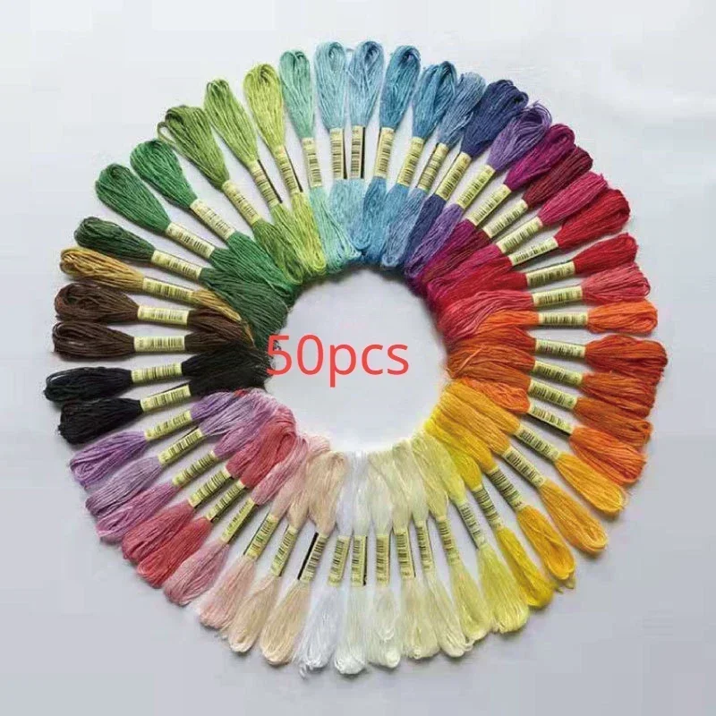 Cross Stitch Cotton Embroidery Thread Floss Sewing Skeins Craft Similar to DMC New Cross Stitch Not Repeat 12 24 36 cross stitch thread