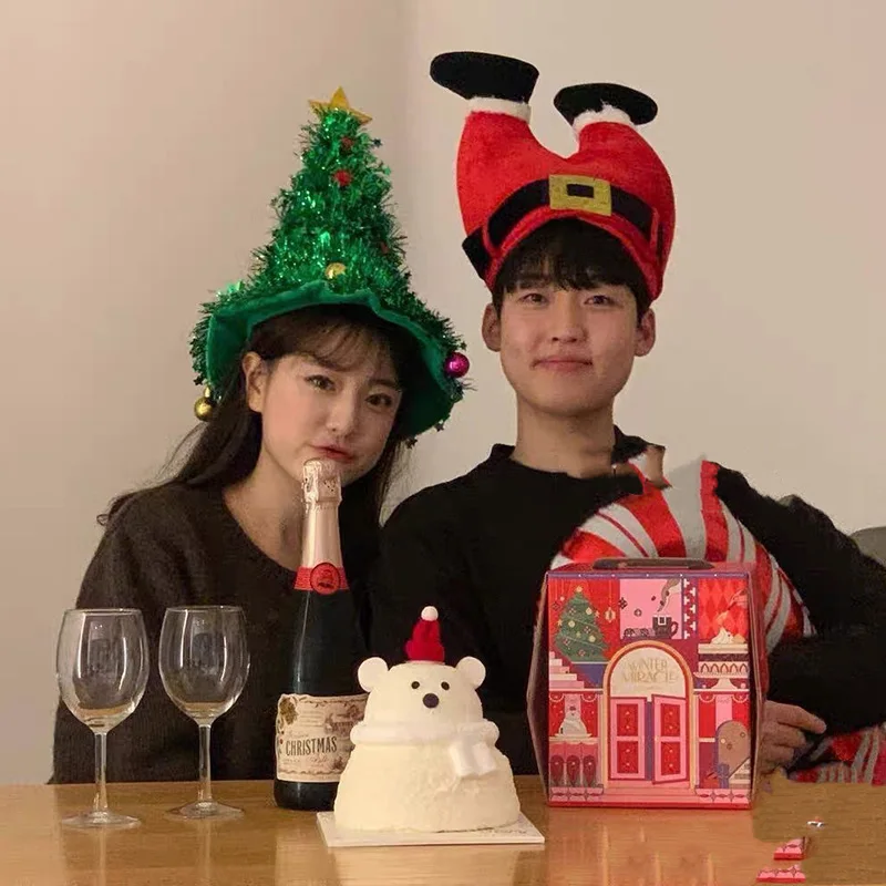 Christmas Hat Christmas Decoration Party Headwear Accessories New Year Supplies Headband New Year Gifts Party Dressup Decor