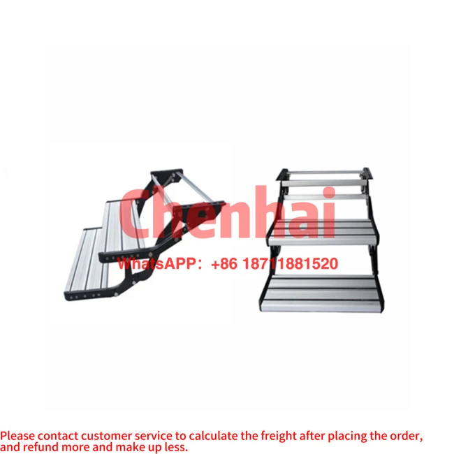 

New design Double Aluminum alloy material Manual folding RV Caravan step