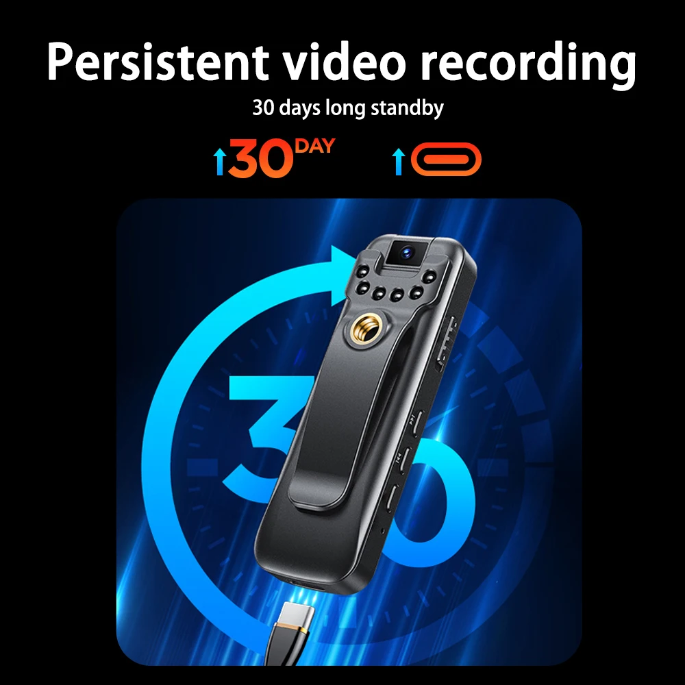 Mini Caméra HD 1080P à Vision Nocturne Infrarouge, Dispositif de Sécurité pour Maison Intelligente, Petit Corps, dehors de Plein Air, Révélation DVR, Caméscope, Enregistreur Vidéo