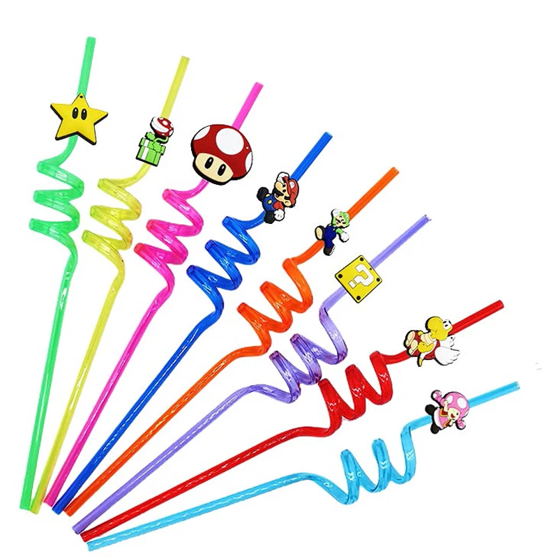 thumbnail image 1 of Decoración para fiesta de cumpleaños de Super Mario Bros, juego de vajilla con temática de Mario Brother, vasos con pajita, platos, globos, suministros para fiestas, juguetes para niños, 1 of 4