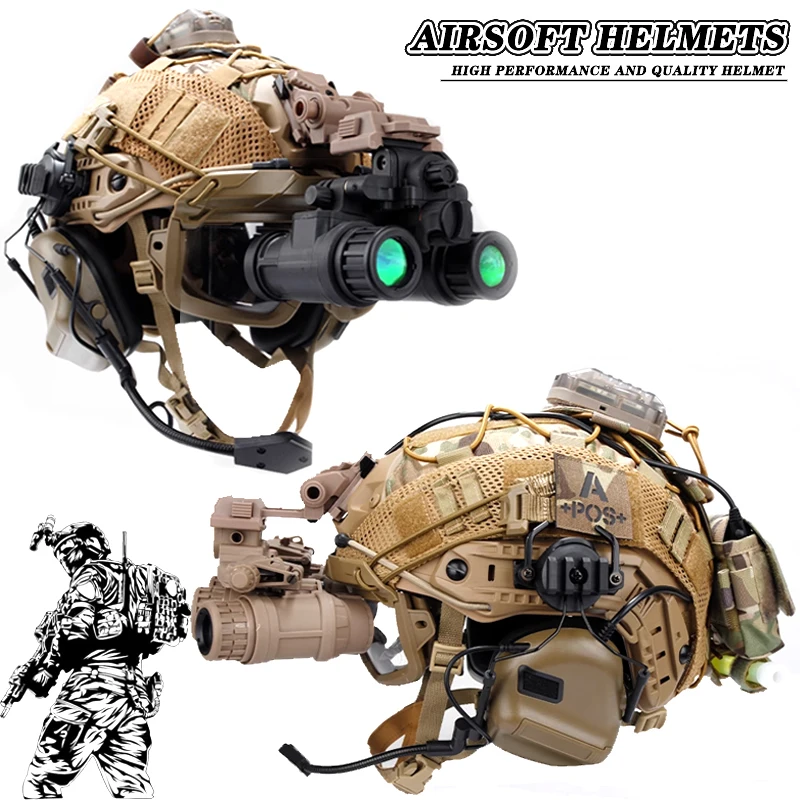 Emerson gear Tactical Fast Helm Schutz Paintball Wargame Ausrüstung Tactical Com