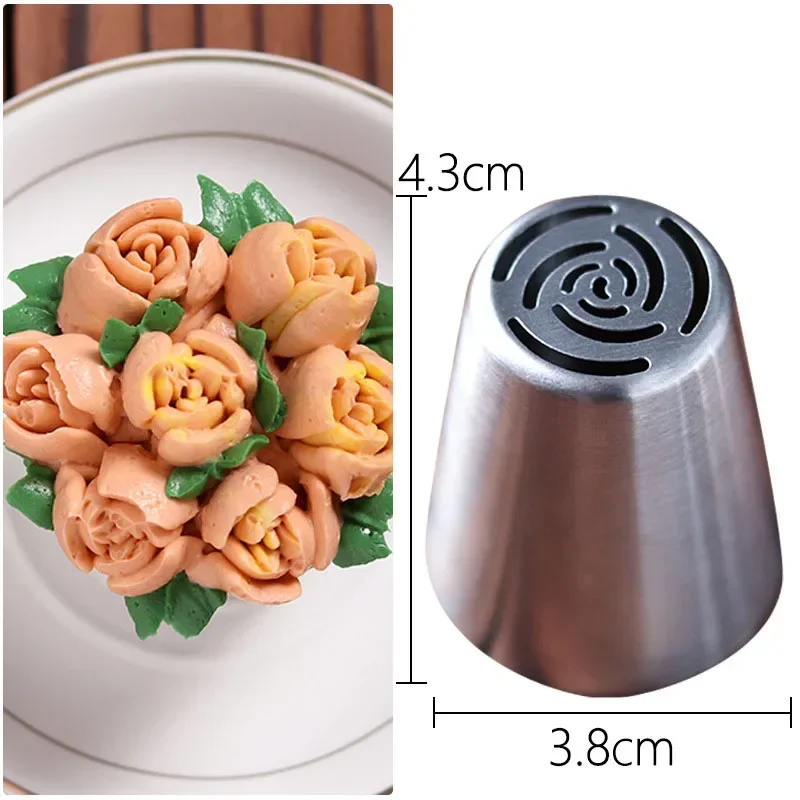 Piping Bags 3/6pcs Extra Large Russian Piping Flower Nozzles
