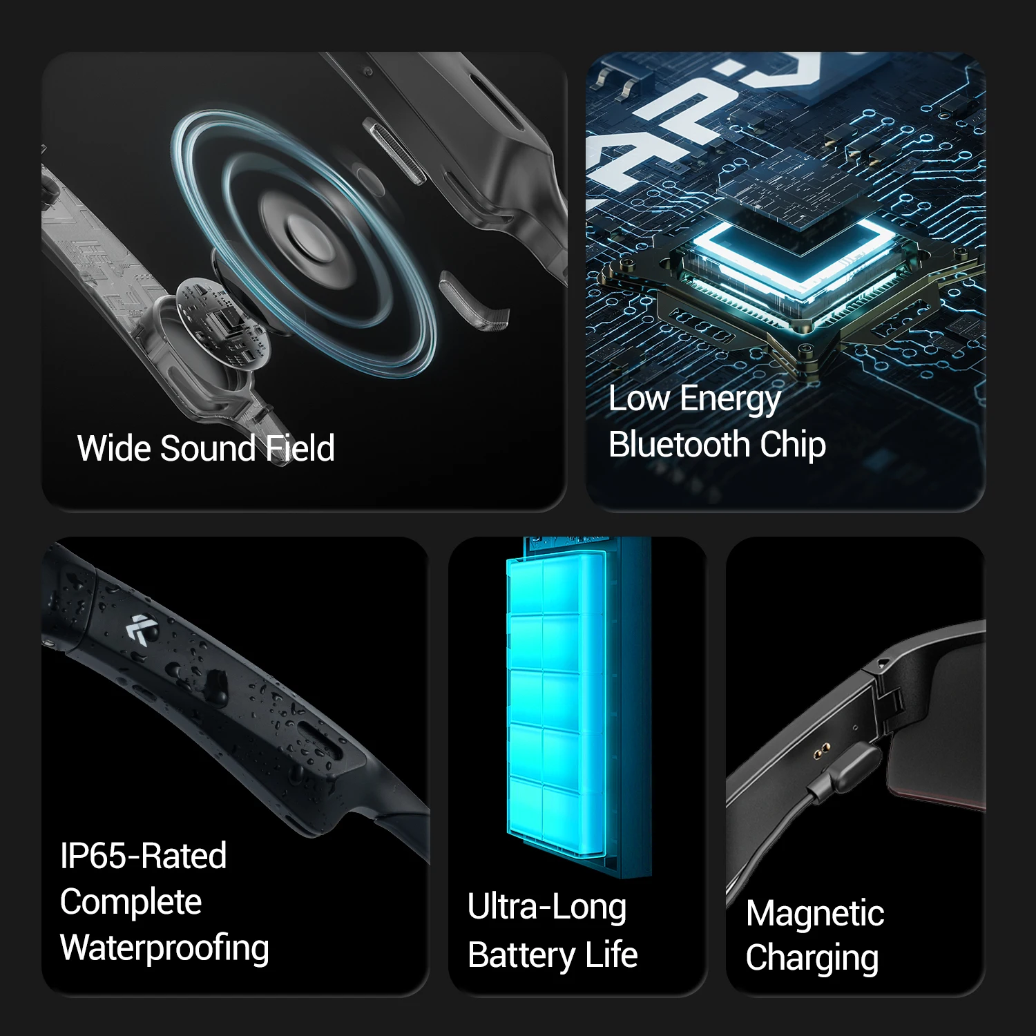 Kapvoe Smart Sports Sunglasses Sports Smart Cycling Glasses Wireless Bluetooth UV400 Protection Goggles MP3 Cycling Glasses 2026