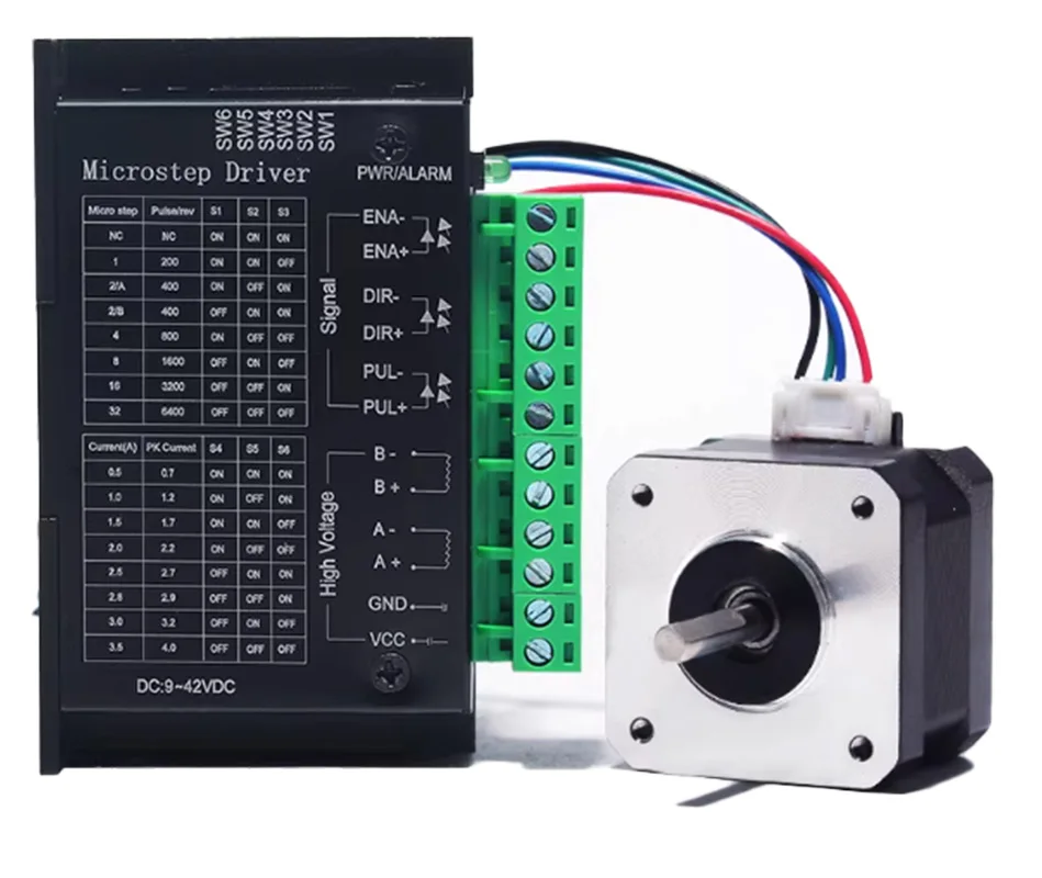 NEMA 17 스테퍼 모터 키트: 0.28/0.40/0.70 N·m 고토크 옵션 + CNC 및 3D 프린터용 TB6600 또는 DM542 드라이버