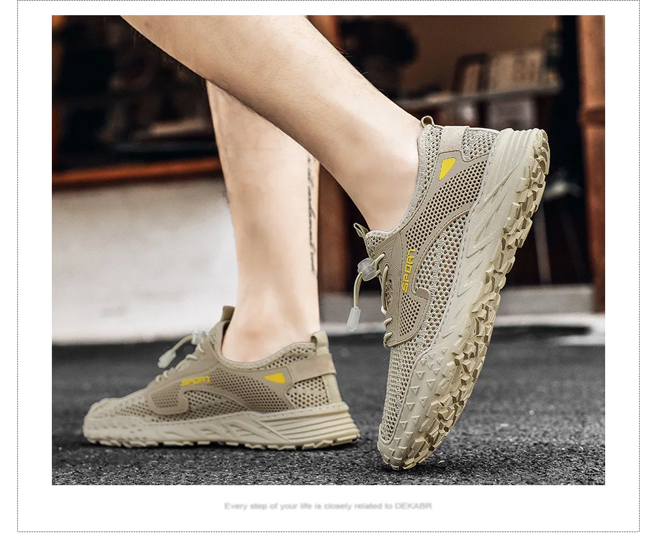 Summer Fashion Men's Casual Shoes Breathable Mesh Non-Slip Soft
