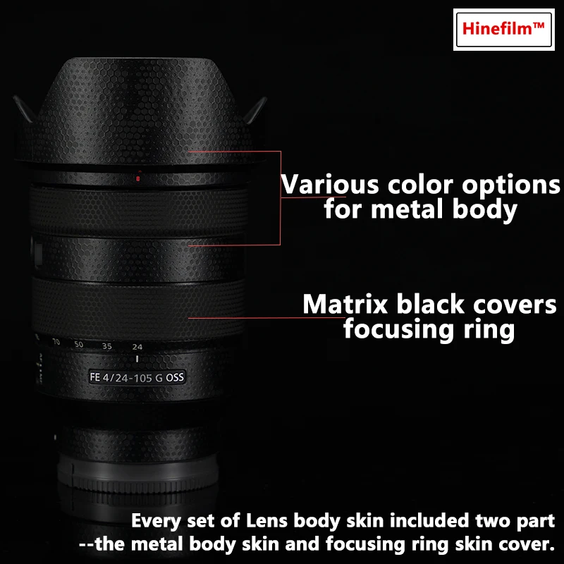 Lente Vinil Decalque Pele Envoltório Capa para Sony 24-105 mm f4 g Oss Sel24105g Lente Adesivo Capa Case Filme 24105 24105f4 - Image 5