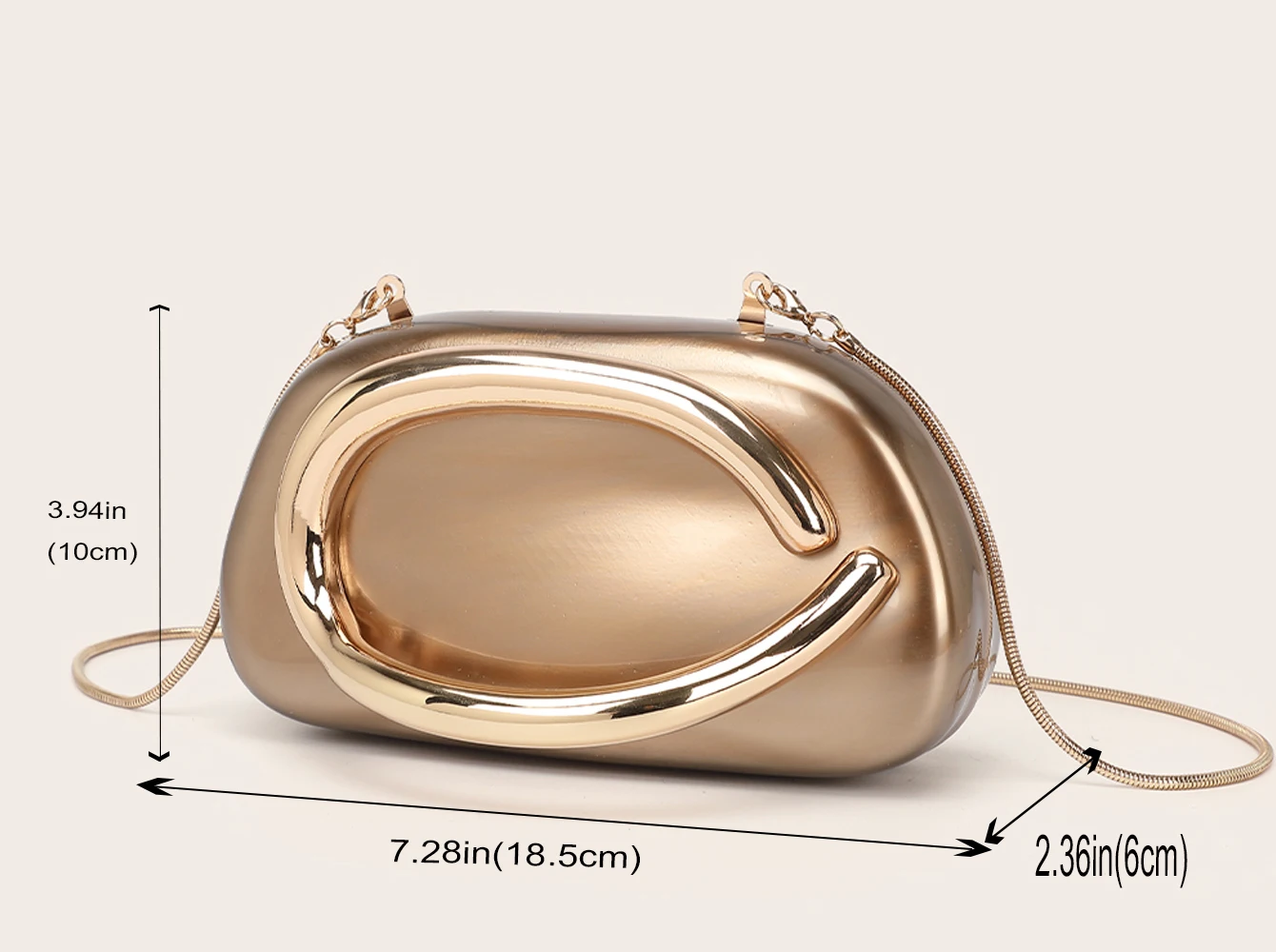 Luxury Evening Clutch Bag - Womens Wedding Party Crossbody Handbag