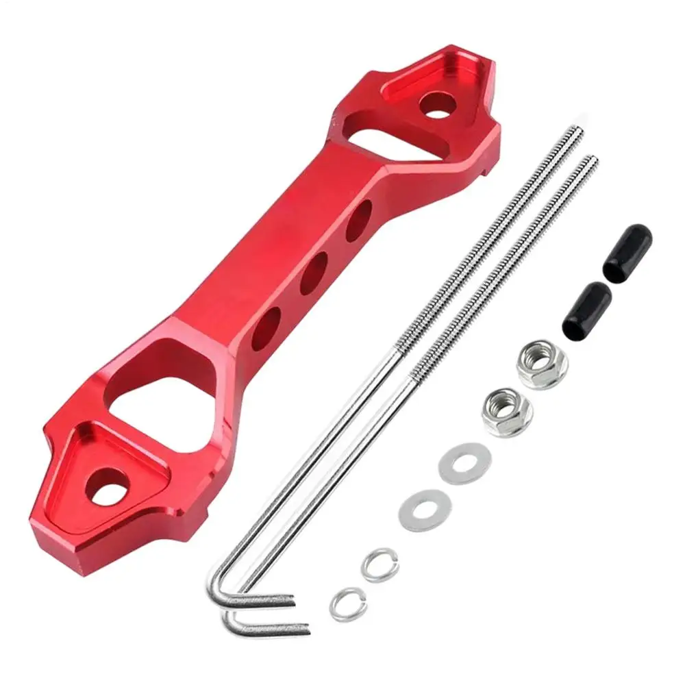 200/250mm Battery Tie Down Bracket Aluminum Car Accessories Space-Saving Battery Trays Automotive Replacement Mount for Vehicles