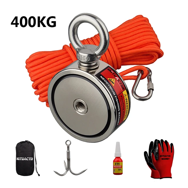 Double Side Combined 400kg Fishing Magnets Super Strong Neodymium