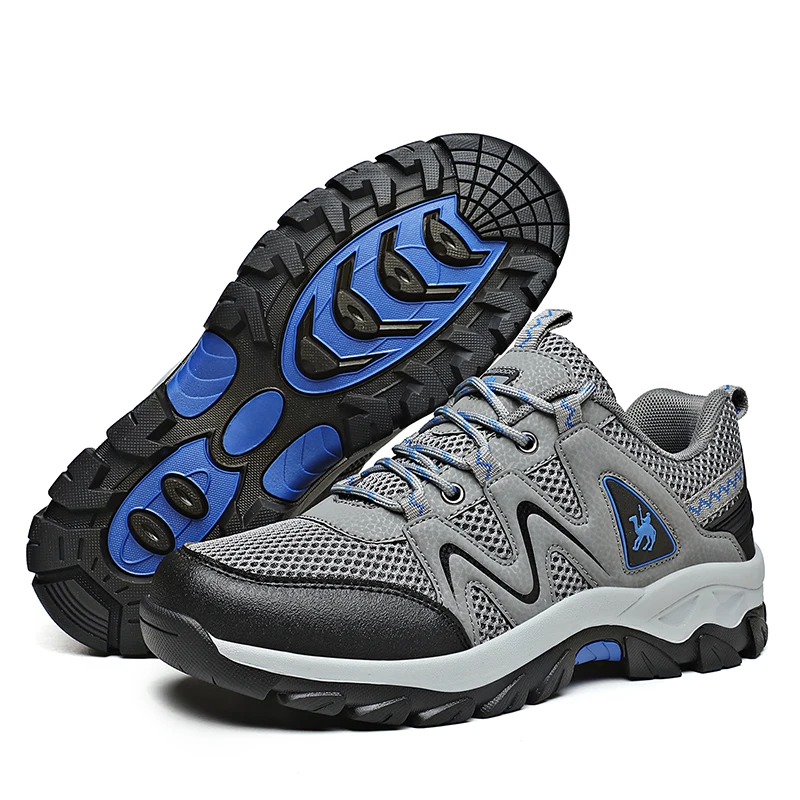 

Fashion Waterproof Trekking Shoes Outdoor Breathable Hiking Shoes Lightweight Men Non-slip Wear-resistant Tactical Sports Shoes