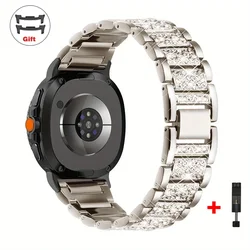 Elegant Diamond Bling Stainless Steel Watch Bracelet - Samsung W 8 classic (Starlight 06)