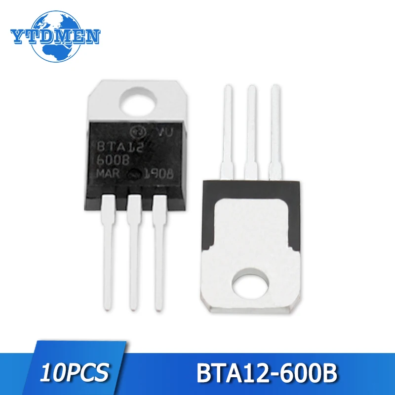 10 шт. BTA12-600B транзистор 12 а 600 в BTA12 ТРИАК Alternistor TO-220 логический уровень и