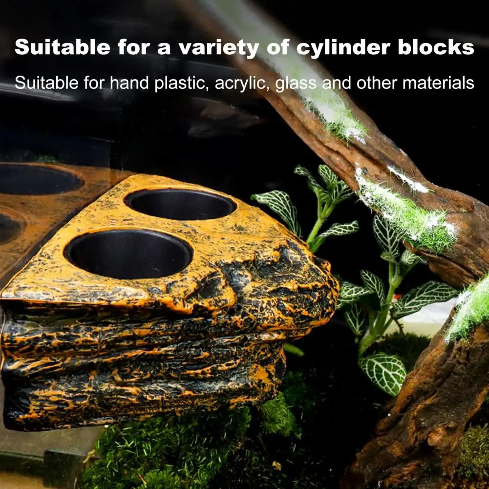 Dual Bowl Feeder Magnetic Feeding Ledge Double Compartment for Gecko Lizards Tree Frogs Chameleons Hanging Food Water Dish