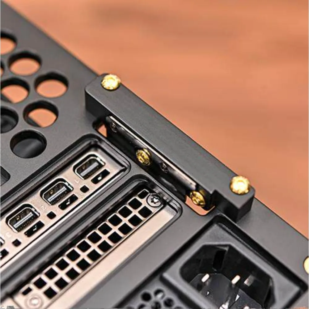 올 알루미늄 소형 컴퓨터 섀시 V9 캡틴 - 더블 슬롯 하프 높이 PCI 지원 미니 케이스