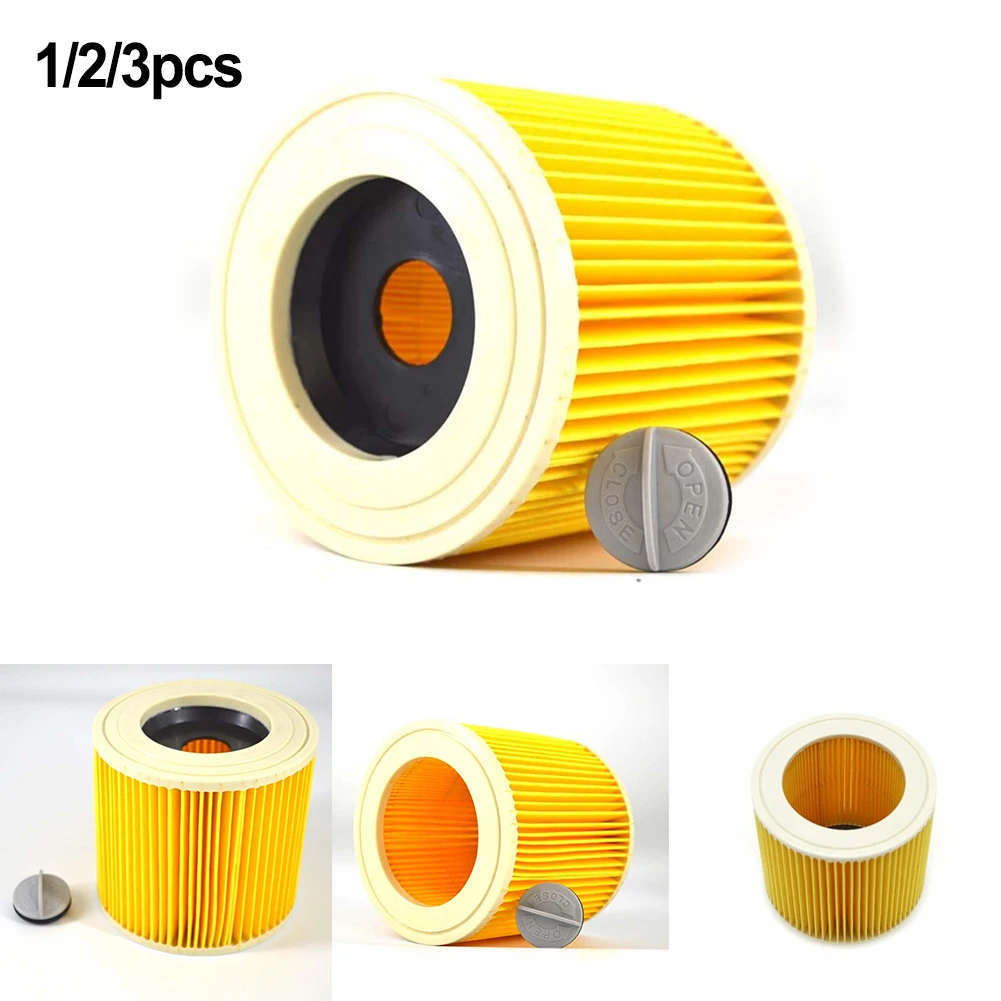 

1/2/3pcs Cartridge Filter Replacement Parts For Karcher WD WD2 WD3 Series Wet&Dry Vac Vacuum Cleaner Air Dust Filters Accessorie