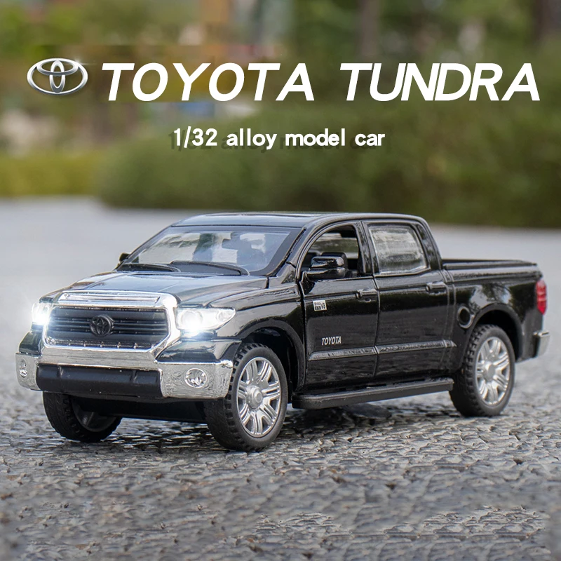 

1:32 Пикап Toyota Tundra модель автомобиля из сплава пустынный внедорожник Внедорожник литый под давлением металлический масштаб игрушечный автомобиль со звуком детский подарок