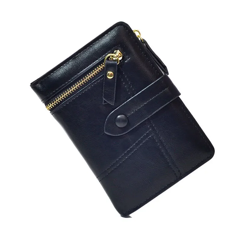 

New Women's Purse Fresh Short Women's Zipper Purse Fashion All-in-one Large Capacity Multi-card Bag