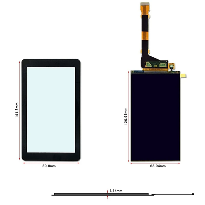 LCD Screen Display 5.5 Inch 2K LCD Screen 1440X2560 HD For Creality LD002R/ELEGOO Mars/Anycubic Fiber Optic 3D Printer
