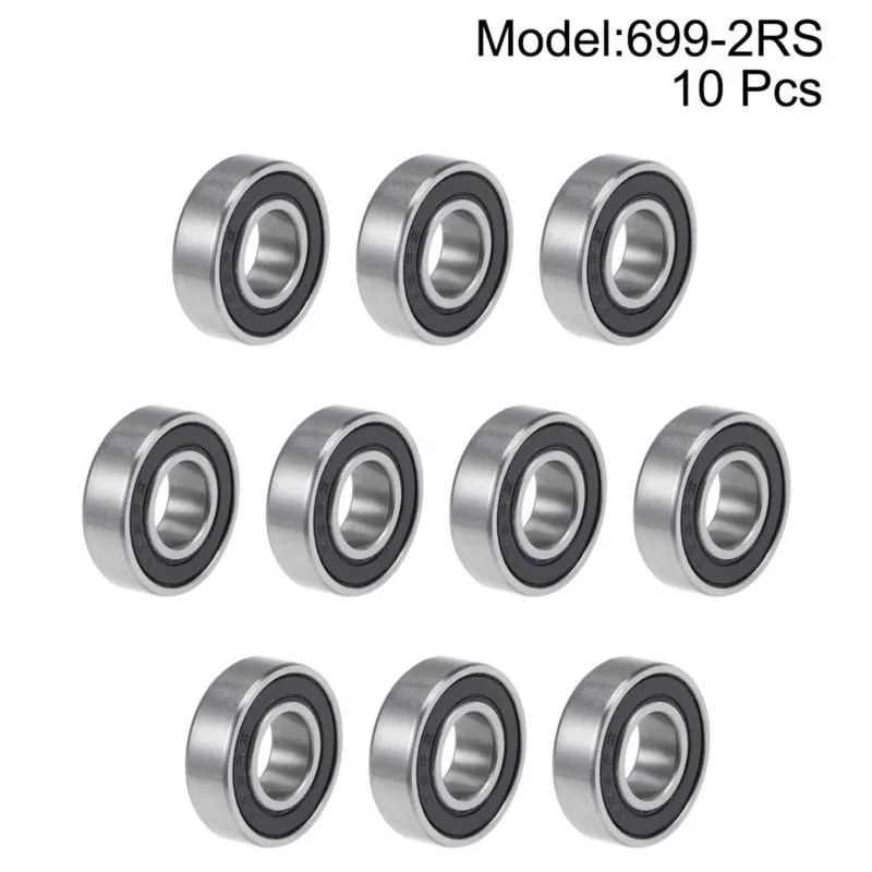 1/10pcs ABEC-5 634 636 638 695 696 698 699 2RS RS Rubber Sealed Deep Groove Ball Bearing Chrome Steel P6 ABEC3 Miniature Bearing ball bearings spherical bearings hybrid ceramic bearing metal shielded ball bearings oil bearing linear bearing grooved bearing pulley