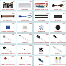 Kit Componenti Elettronici BOJACK - 480 Pezzi 37 Valori - Con Breadboard, Cavi, LED, Resistori - Foto 6