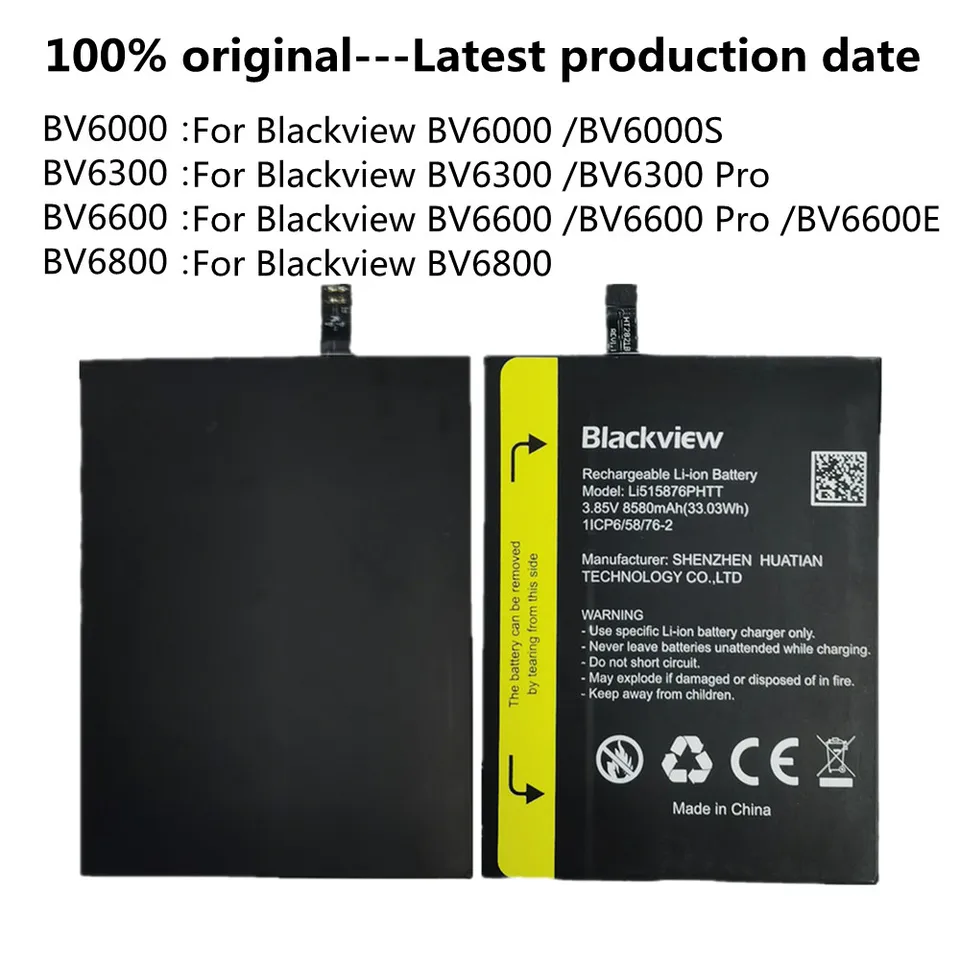 Original Battery For Blackview BV6600 Pro BV6600E Li515876PHTT
