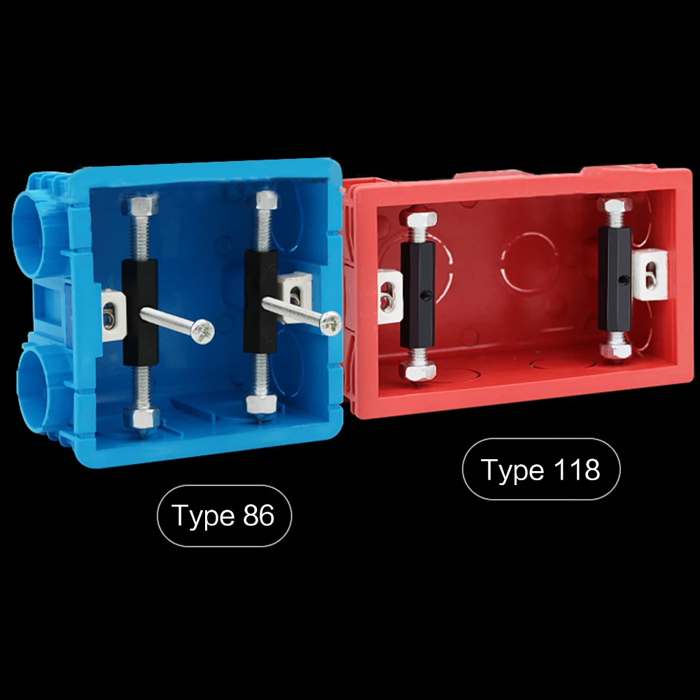 118/86 Type Switch Socket Cassette Screws Support Rod Wall Mount Switch Box Internal Repair Kit Stash Struts Repair Tools 10Pcs