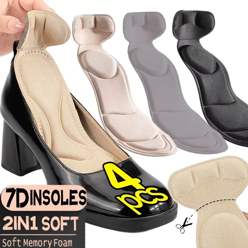 Orthopedic Insoles Heel Insoles Shoe Inserts Women 2/4Pcs